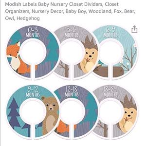 Baby Nursery Closet Dividers - Forest Theme